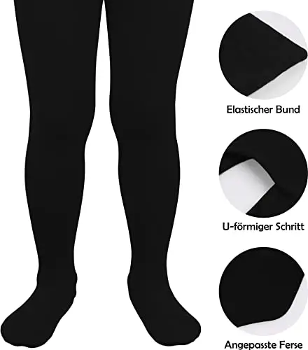 L&K-II Collant per neonati in confezione da 1 collant per neonate e ragazzi collant in magViolaa multicolore 2772Nero 50 miniatura 2