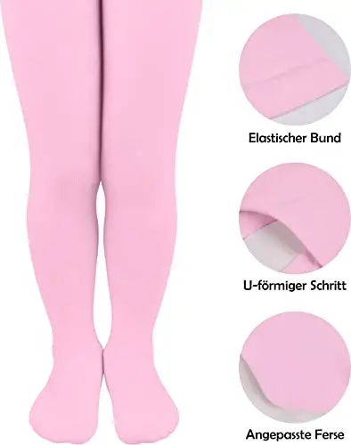 L&K-II Collant per neonati in confezione da 1 collant per neonate e ragazzi collant in magViolaa multicolore 2772Rosa miniatura 2