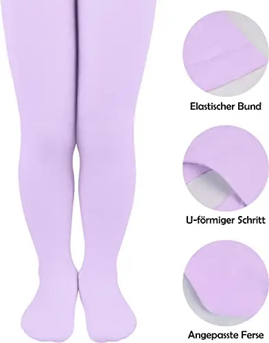 L&K-II Collant per neonati in confezione da 1 collant per neonate e ragazzi collant in magViolaa multicolore 2772Viola miniatura 2