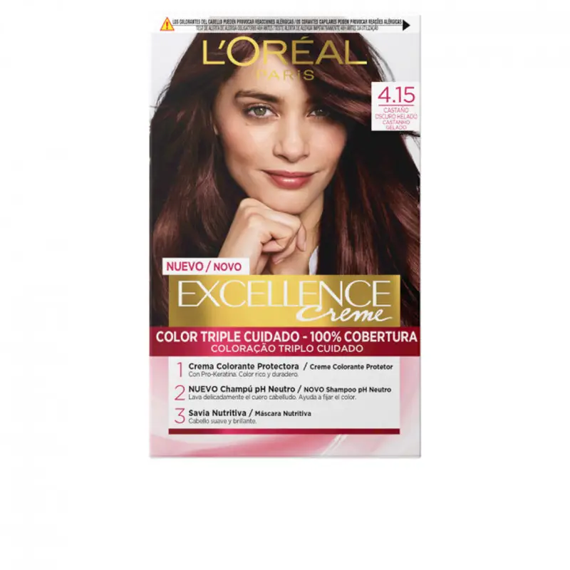 L'Oréal Colorazione Triplo Trattamento - 4.15
