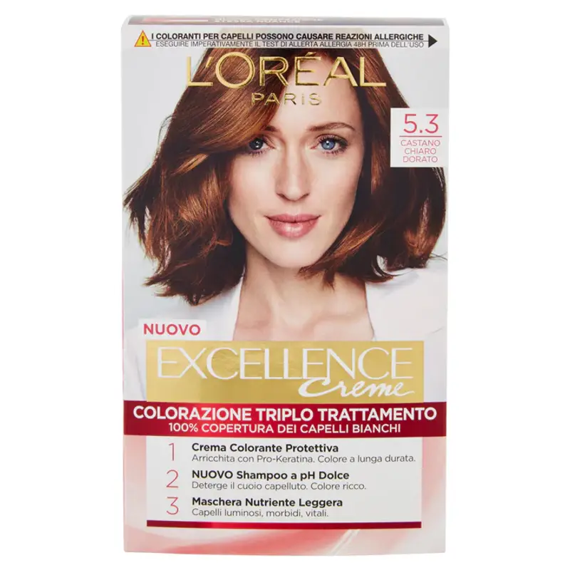 L'Oréal Colorazione Triplo Trattamento 5.3 - Castano chiaro dorato