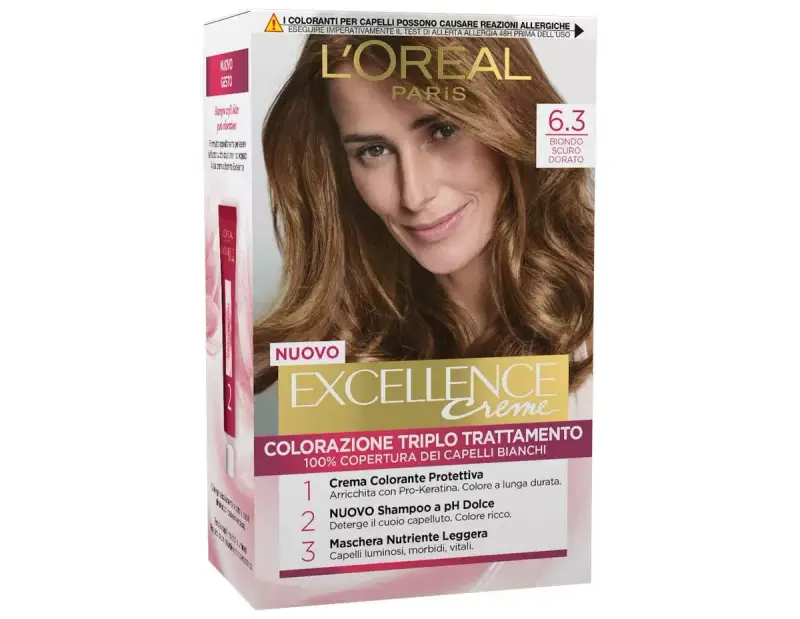 L'Oréal Colorazione Triplo Trattamento - 6.3 Biondo scuro dorato