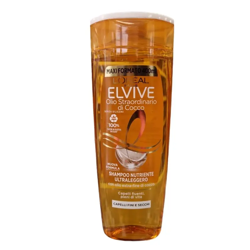 L'Oréal Elvive - Shampoo nutriente ultraleggero 400 ml