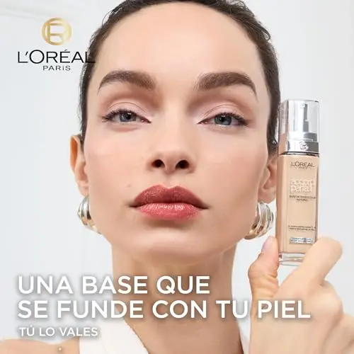 L'Oréal Paris Accord Parfait, Fondotinta Liquido, Pelli da Secche a Normali, Nuova Formula Arricchita con Acido miniatura 2