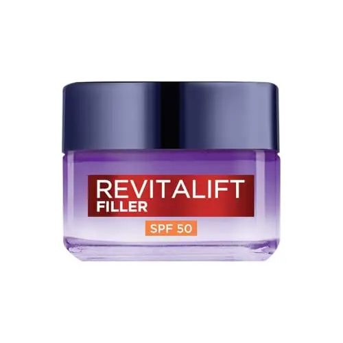 L'Oréal Paris Crema Viso Giorno Revitalift Filler, Per Tutti i Tipi di Pelle, Azione Anti-Rughe, Pelle Rimpolpata a