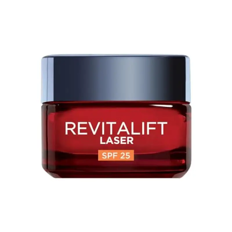 L'Oréal Paris Crema Viso Giorno Revitalift Laser, Azione Antirughe e Anti-Età, Con Acido Ialuronico, Vitamina C e