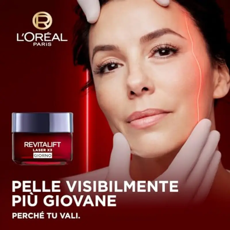 L'Oréal Paris Crema Viso Giorno Revitalift Laser, Azione Antirughe e Anti-Età, Per Pelle più Soda e Tonica, Con Acido miniatura 2