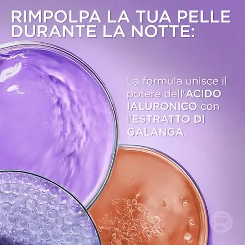 L'Oréal Paris Crema Viso Notte Revitalift Filler, Per Tutti i Tipi di Pelle, Azione Anti-Rughe, Pelle Rimpolpata a miniatura 3