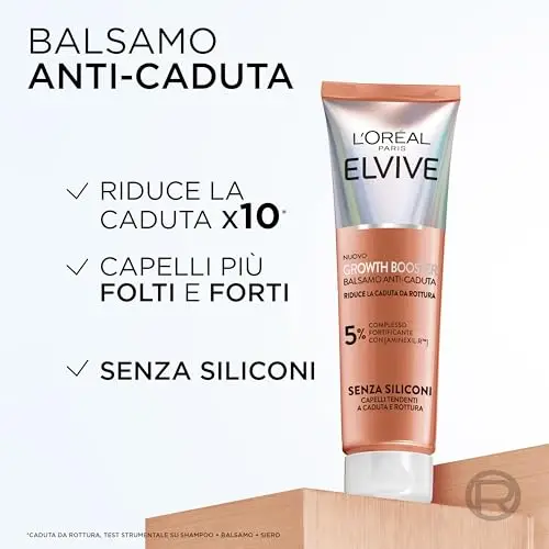 L'Oréal Paris Elvive Balsamo Anti-Caduta Fortificante, Per Capelli Deboli e Tendenti a Rottura, Caduta Ridotta di 10x miniatura 3