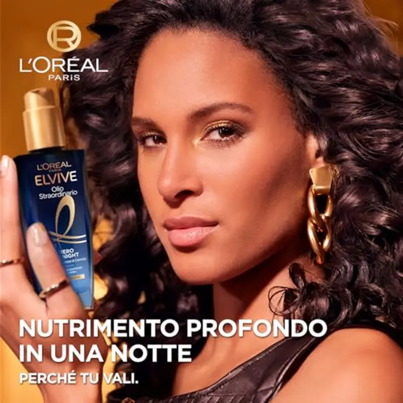 L'Oréal Paris Elvive Olio Straordinario Siero Midnight, Per Capelli Secchi, Nutrimento Intenso In Una Notte, con Olio miniatura 2
