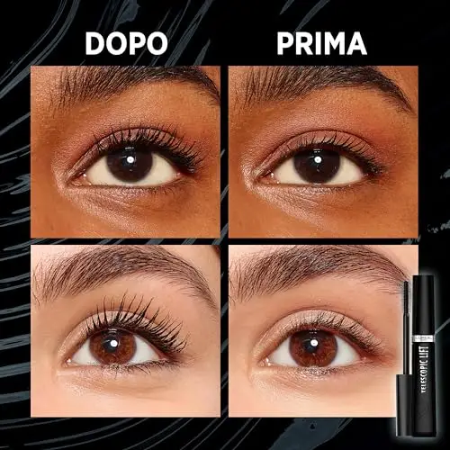 L'Oréal Paris Mascara Telescopic Lift Bipacco, 5mm di Lunghezza per le tue Ciglia, Volumizza, Solleva, Waterproof miniatura 3