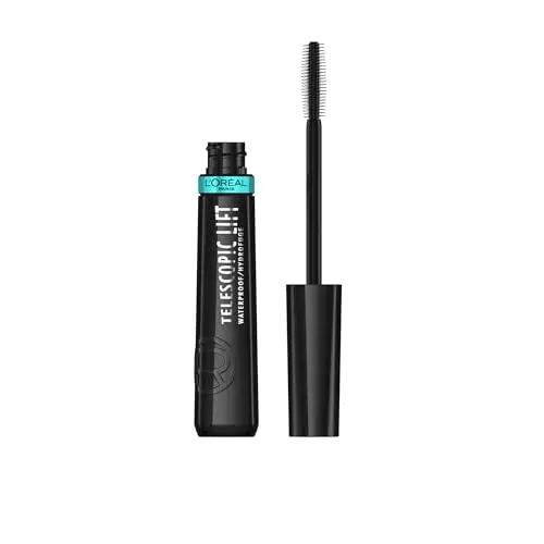 L'Oréal Paris Mascara Telescopic Lift, Lunghezza estrema per le tue Ciglia, Volumizza, Solleva, Waterproof, Lunga