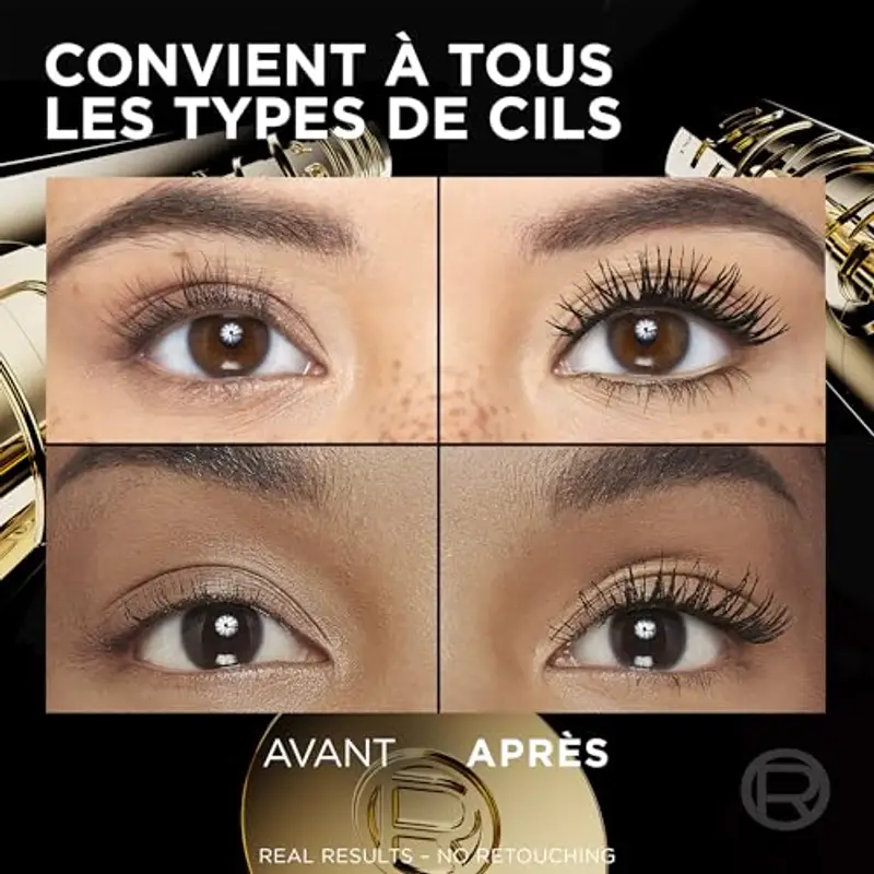 L'Oréal Paris Mascara Volumizzante Ciglia a Ventaglio Sguardo Ampio per Occhi Sensibili Arricchito con 5% Stretchflex miniatura 2
