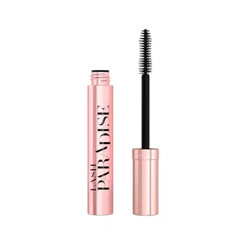 L'Oréal Paris Mascara Volumizzante e Allungante Lash Paradise, Formula Arricchita con Oli e Nutrienti, Intense Black,