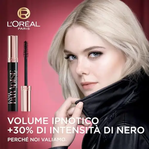 L'Oréal Paris Mascara Volumizzante, Pigmenti Ultra Intensi, Fino a 20x più Volume, Tenuta Fino a 24h, Scovolino in miniatura 2