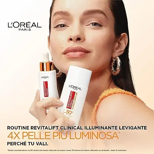 L'Oréal Paris Routine Illuminante e Protettiva, Con Siero 12% Pura Vitamina C e Fluido SPF 50+, Con Acido Salicilico miniatura 2