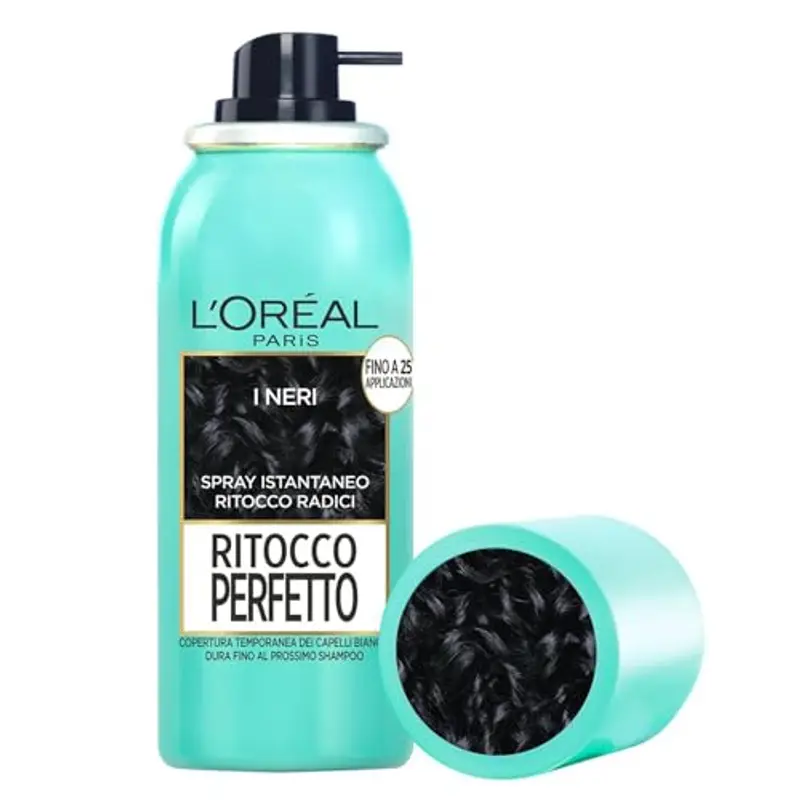 L'Oréal Paris Spray Ritocco Perfetto, Spray Istantaneo per Radici e Capelli Bianchi, Durata fino a 1 Shampoo, Colore: