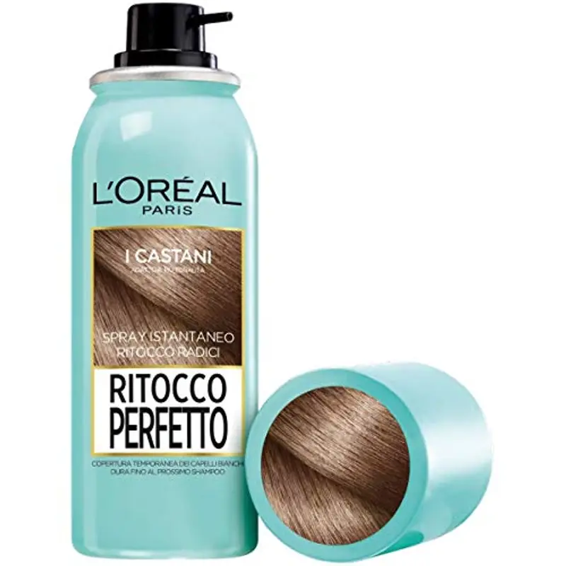 L'Oréal Paris Spray Ritocco Perfetto, Spray Istantaneo per Radici e Capelli Bianchi, Durata fino a 1 Shampoo, Colore: