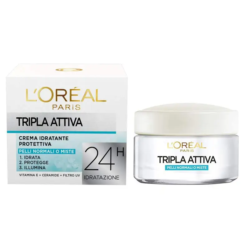 L'Oréal Tripla Attiva - Crema idratante protettiva 50 ml