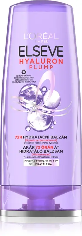 Balsamo idratante L'oréal paris Elseve Hyaluron Plump 72H (Balsamo idratante) - Volume 200 ml