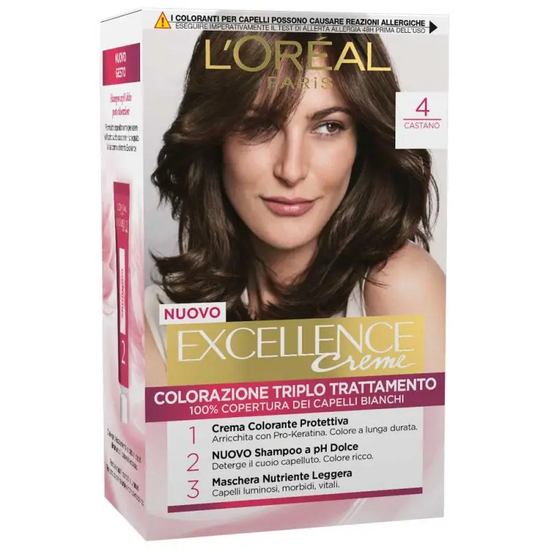 L'Oreal Colorazione Triplo Trattamento - 4 Castano