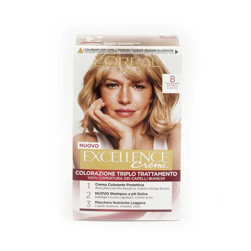 L'Oreal Colorazione Triplo Trattamento - 8 Biondo Chiaro