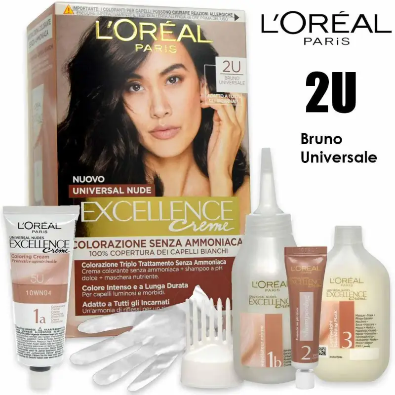 L'oreal colorazione triplo trattamento excellence nude bruno