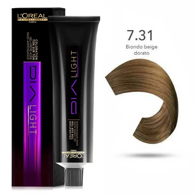 L'Oreal Dia Light Tintura - 7.31 Biondo Beige Dorato Cenere