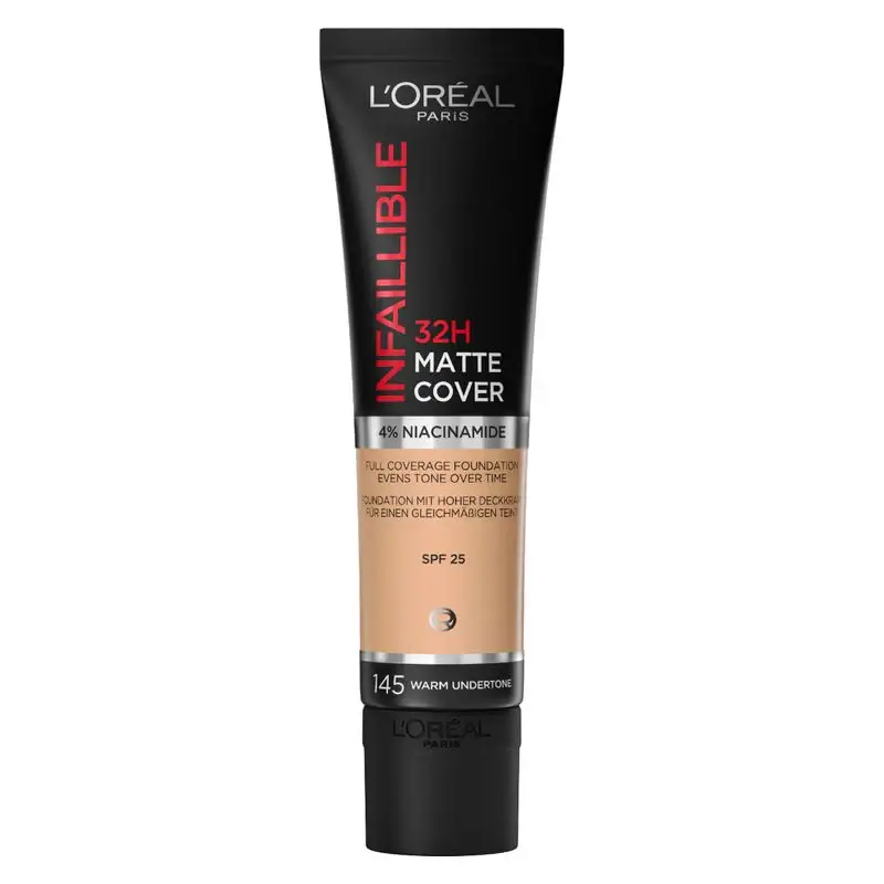Infaillible 32H Matte Cover Fondotinta 145 - Warm Undertone 30 Ml