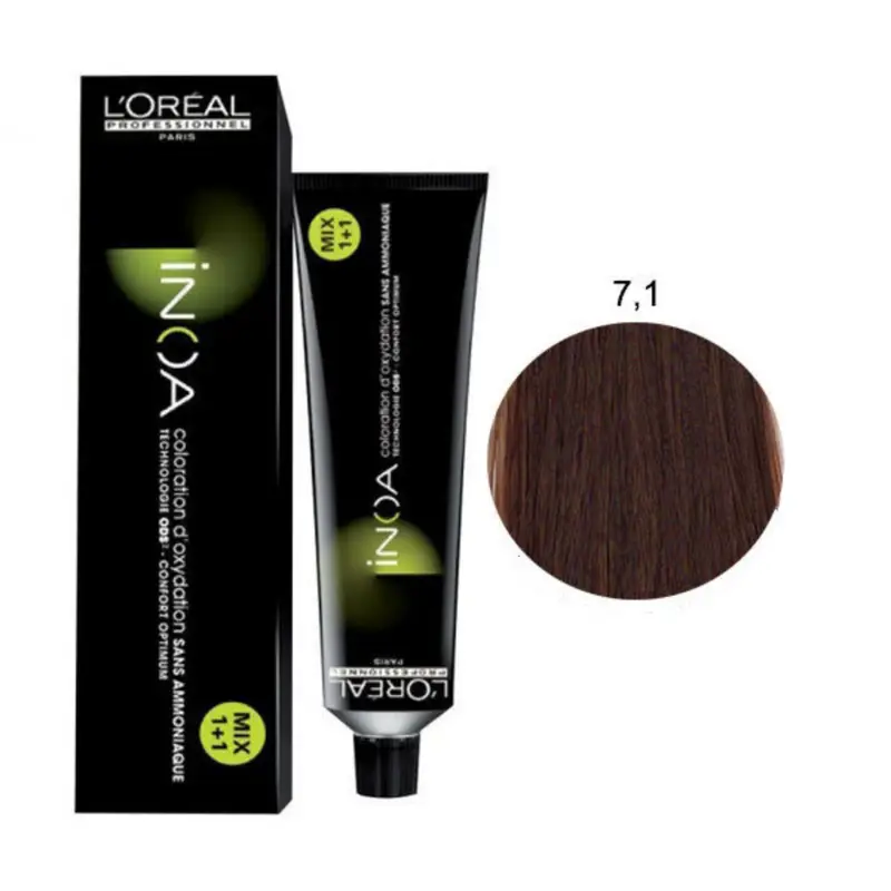 L'Oreal Inoa Tintura - 7.1 Biondo Cenere