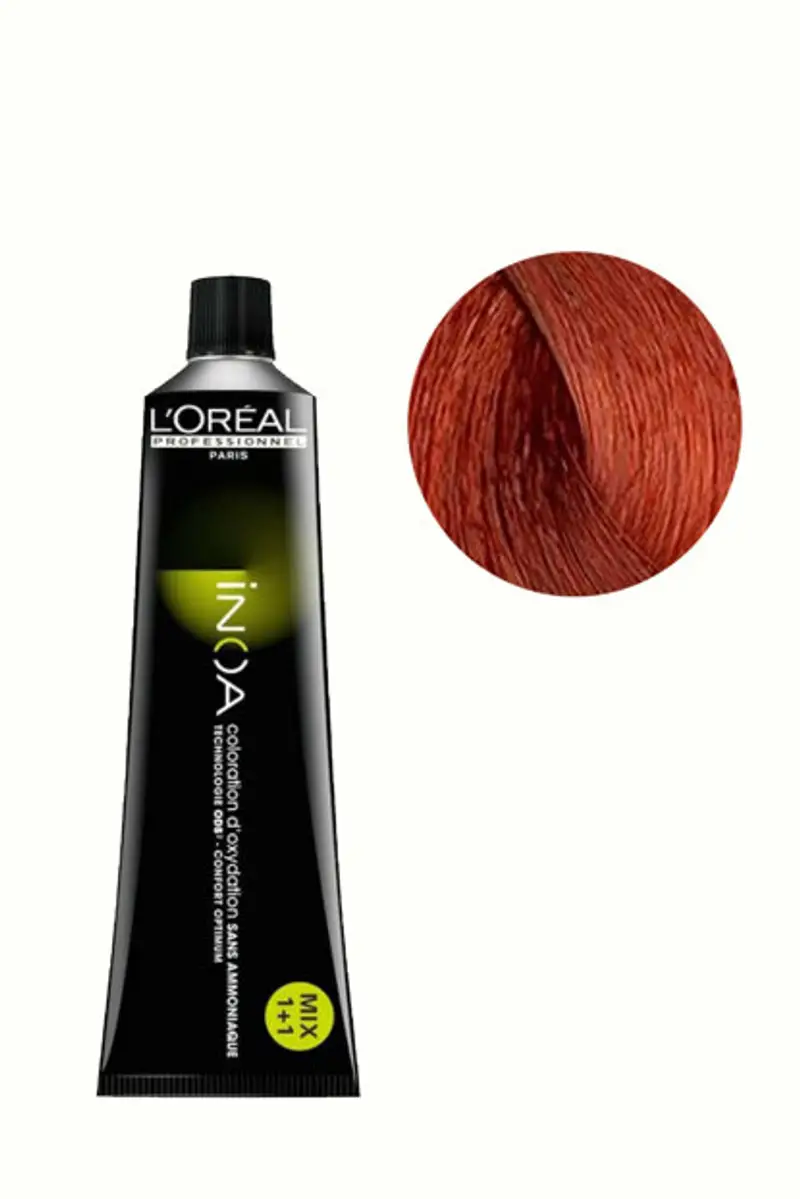 L'Oreal Inoa Tintura - 7.44 Biondo Rame Profondo