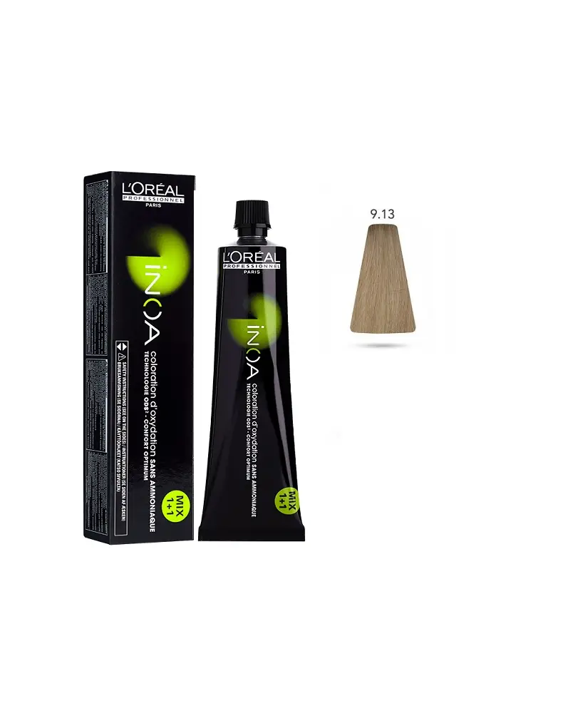 L'Oreal Inoa Tintura - 9.13 Biondo Chiarissimo Beige