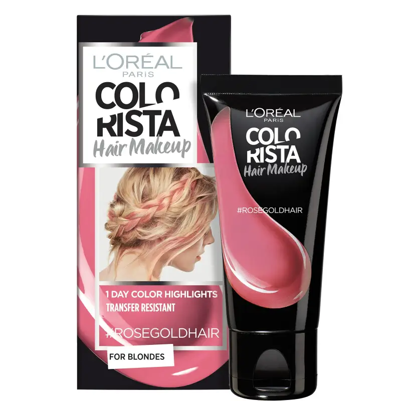 L'Oreal Paris, Colorista Makeup, Tintura per Capelli Semipermanente, #rosa dorato, 30 ml