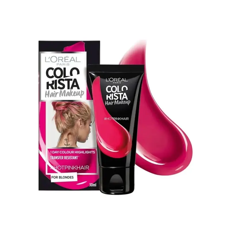 L'Oreal Paris, Colorista Makeup, Tintura per Capelli Semipermanente, #rosa hot, 30 ml