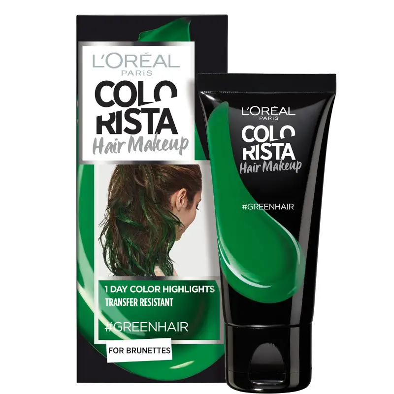L'Oreal Paris, Colorista Makeup, Tintura per Capelli Semipermanente, #verde, 30 ml