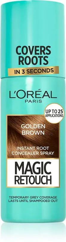 Correttore capelli e ricrescita capelli grigi Magic retouch (Correttore istantaneo radici spray) 75 ml - Tonalità 08 Marrone Dorato