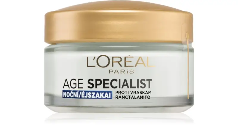 Crema antirughe notte Età 55+ Specialista - 50 ml
