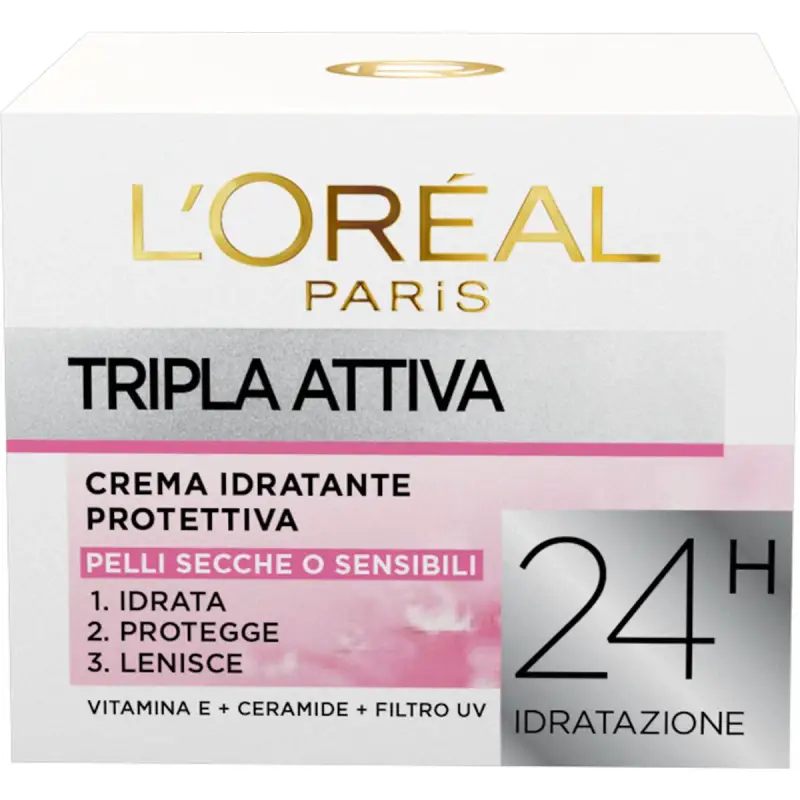 Dermo Expertise Tripla Attiva Pelli Secche-Sensibili - Crema idratante viso miniatura 2