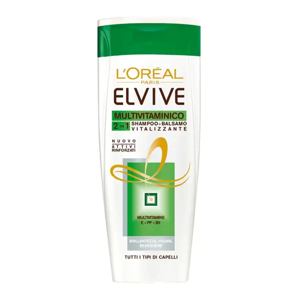 Elvive Shampoo Multivitaminico 2in1 - Capelli secchi,Capelli fini