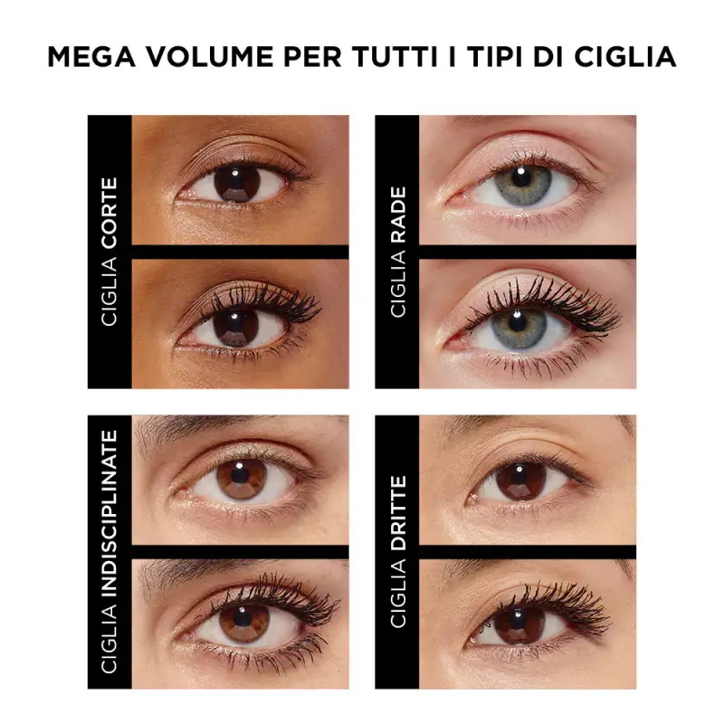 Occhi Mascara Air Volume Mega Nero - Mascara miniatura 5