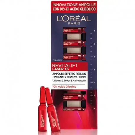 L Oreal Paris Revitalift Laser X3 7 Ampolle Effetto Peeling