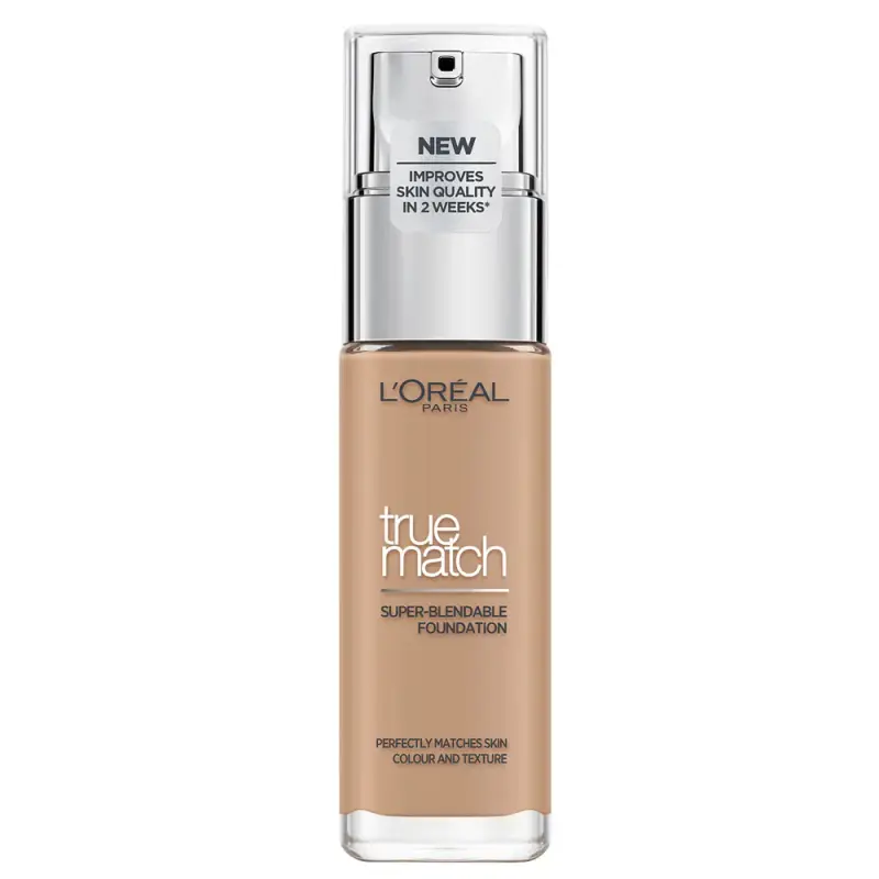 L'Oreal Paris True Match, fondotinta liquido, 9,5 W, mogano, SPF 17, 30 ml
