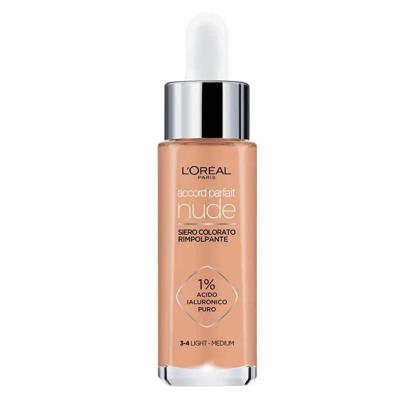 True Match Nude (Siero colorato rimpolpante) 30 ml - Tonalità 3-4 Light Medium