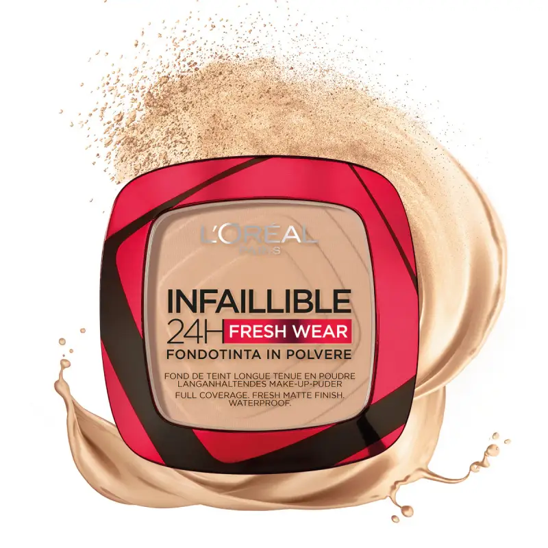 Viso Fondotinta compatto Infaillible 24H Fresh Wear 130 Beige Peau/True Beige - Fondotinta miniatura 3