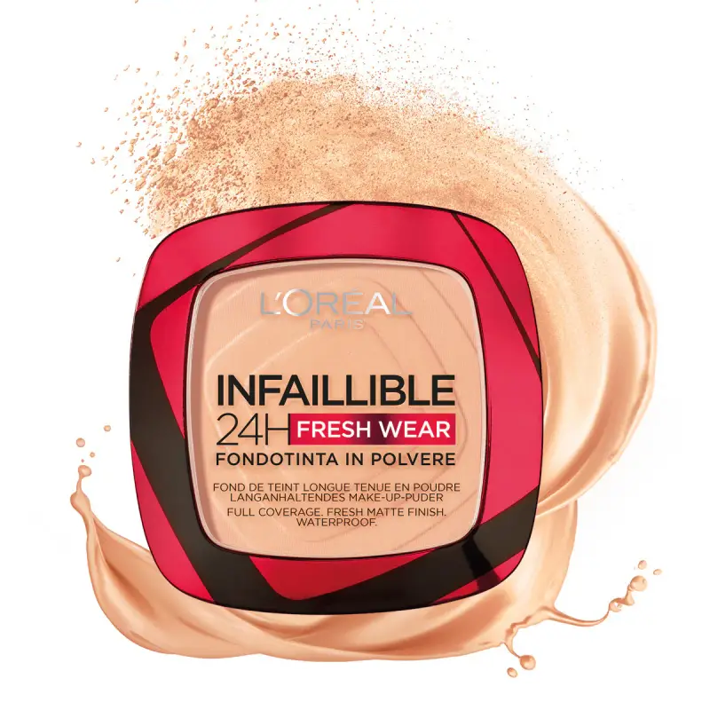 Viso Fondotinta compatto Infaillible 24H Fresh Wear 245 Miel Dore/Golden Honey - Fondotinta miniatura 3