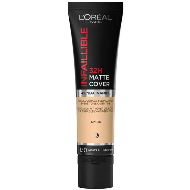 Viso Infaillible 32H Matte Cover 130 Neutral Undertone - Fondotinta