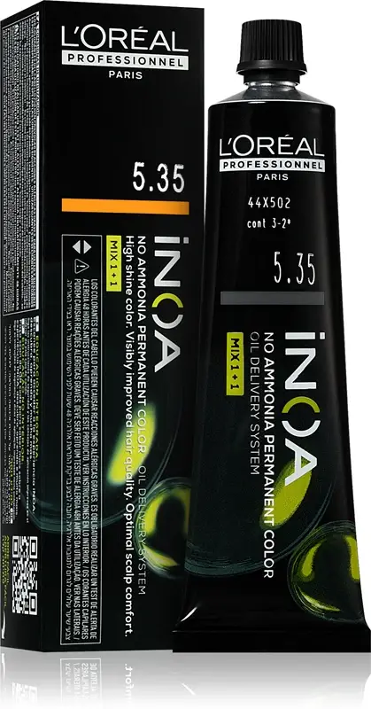 Inoa tinta permanente per capelli senza ammoniaca colore 5.35 60 ml