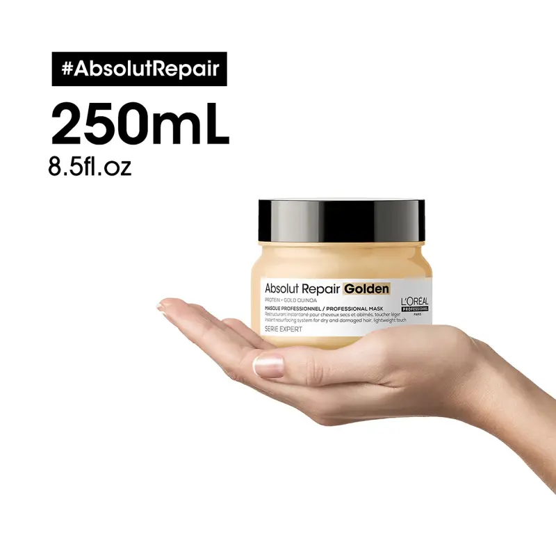 SERIE EXPERT New Absolut Repair Golden Mask - Maschera capelli rovinati, Capelli danneggiati miniatura 3