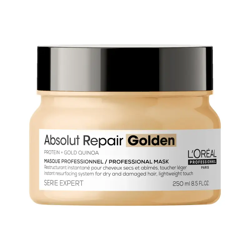 SERIE EXPERT New Absolut Repair Golden Mask - Maschera capelli rovinati, Capelli danneggiati