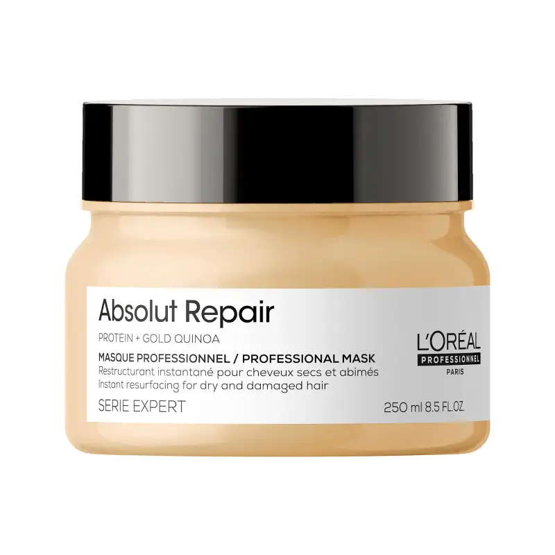SERIE EXPERT New Absolut Repair Mask - Maschera capelli secchi,Maschera capelli rovinati,Capelli secchi,Capelli danneggiati